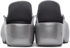 Bottega Veneta Silver Rubber Flash Loafers