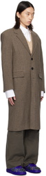 lesugiatelier Brown Tailored Long Coat