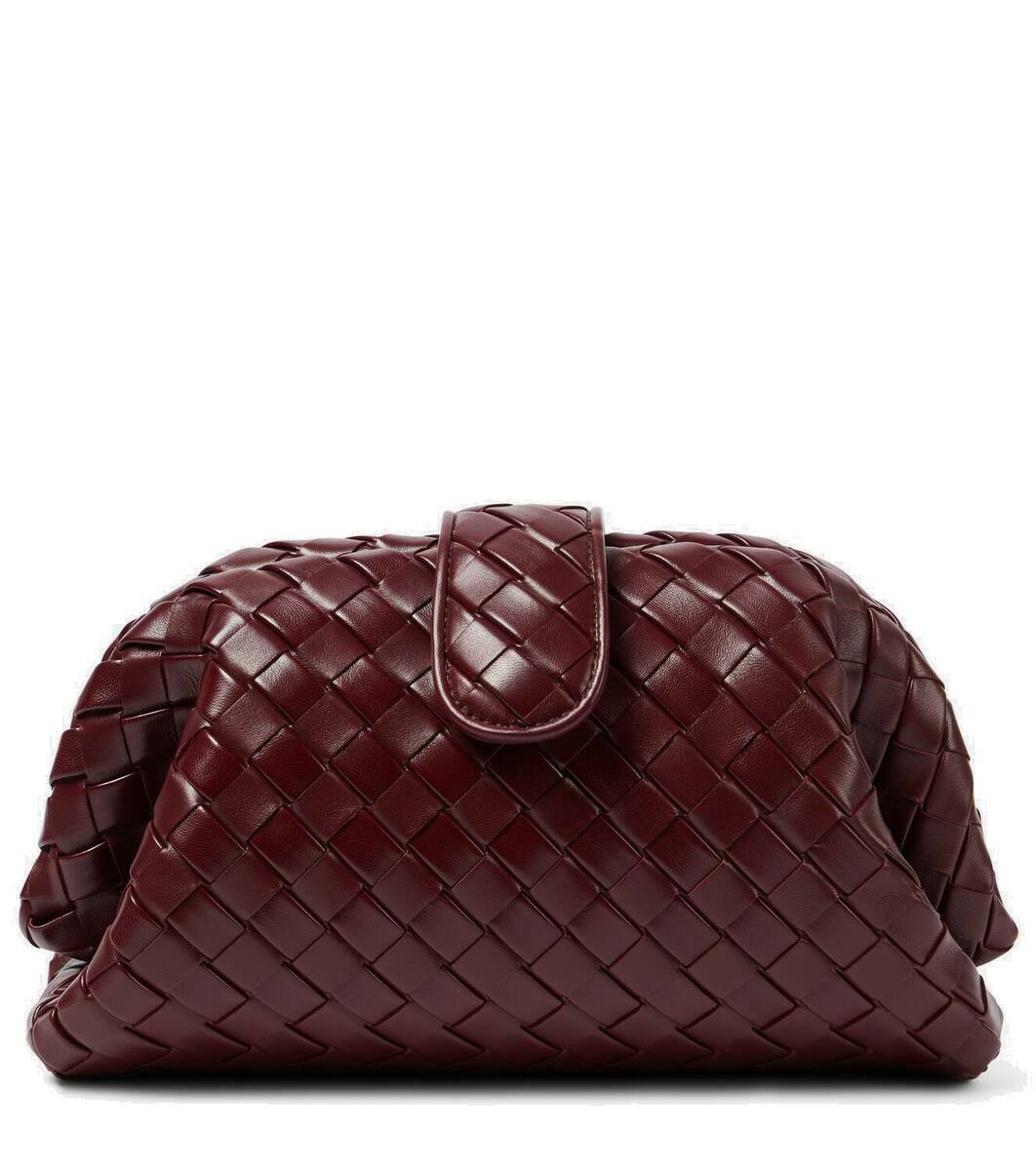 【送料込】BOTTEGA VENETA_Lauren 1980 Medium leather clutch Bottega Veneta: Khaki Lauren 1980 Medium Clutch Bag | SSENSE