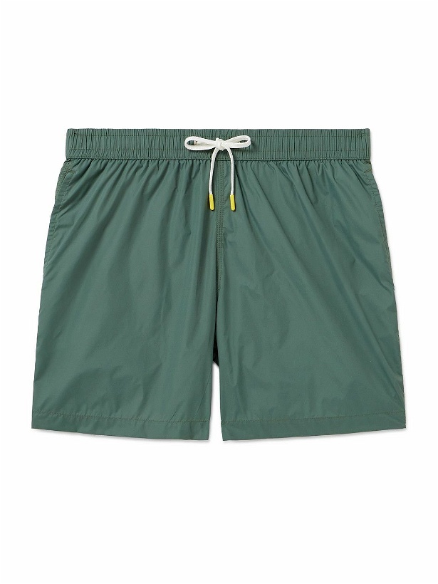 Photo: Hartford - Straight-Leg Mid-Length Recycled Swim Shorts - Green
