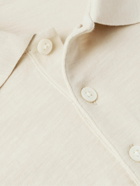 Theory - Bron Slub Cotton-Jersey Polo Shirt - Neutrals