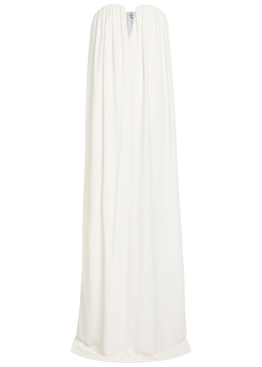 Stella Mccartney Forever Stella Strapless Crepe Gown White