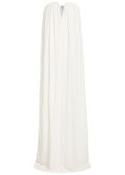 Stella Mccartney Forever Stella Strapless Crepe Gown White