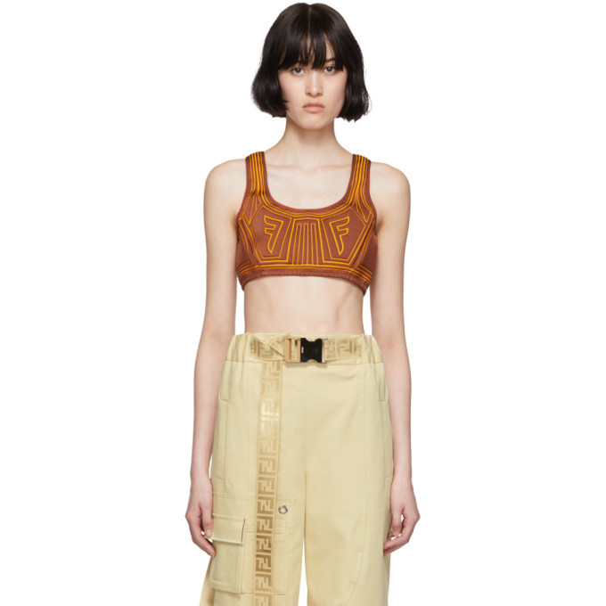 Photo: Fendi Brown FFreedom Sports Bra