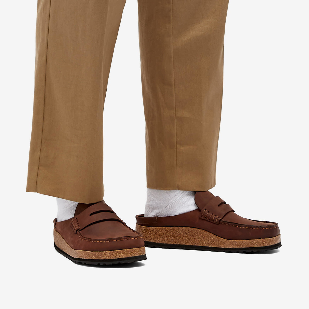 Birkenstock Men's Naples Mule in Habana Oiled Leather Birkenstock