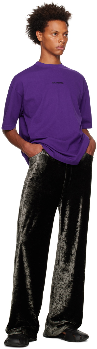 balenciaga t shirt mens purple