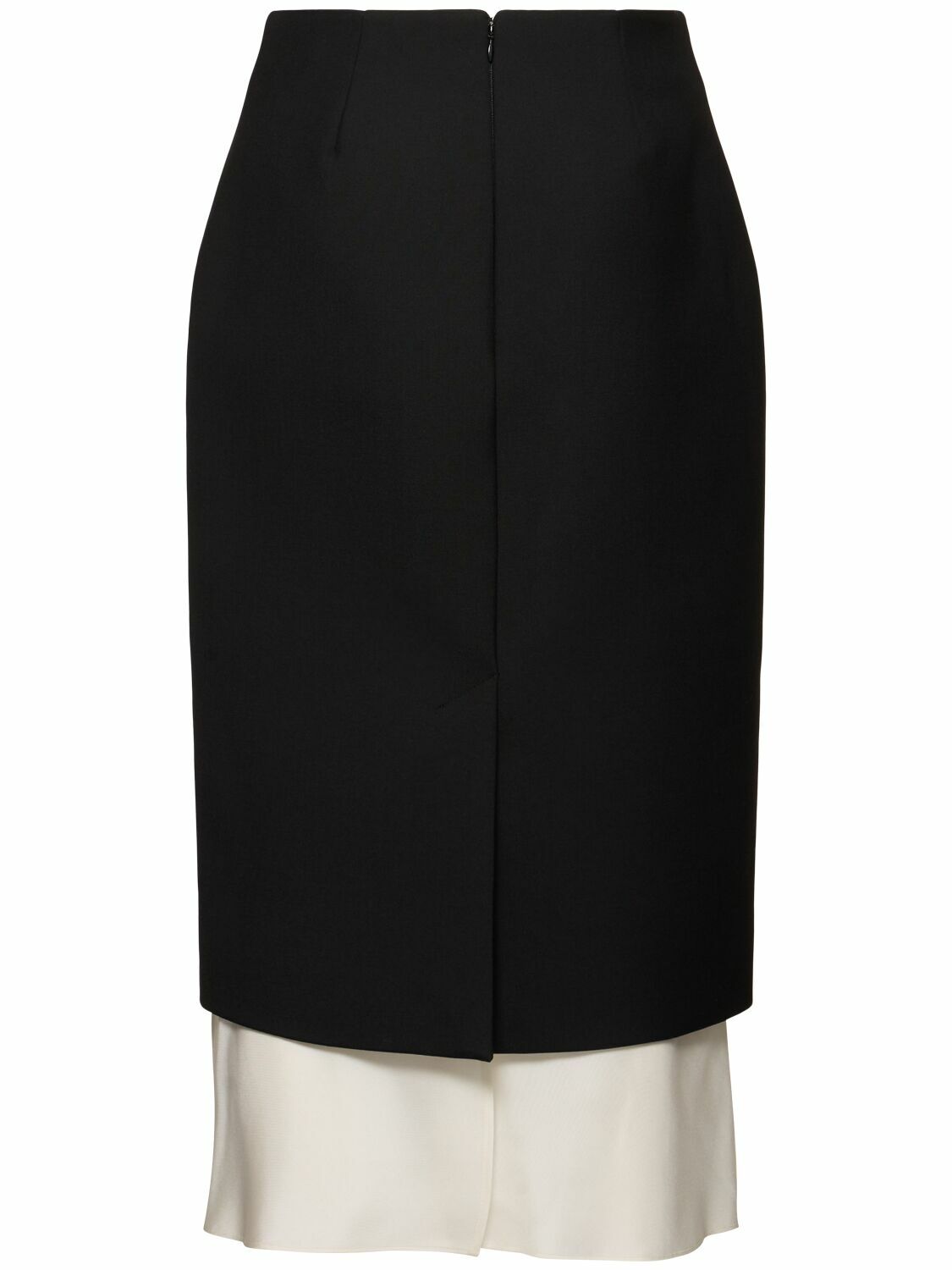 Black maxi Embroidered Wool Skirt 4768 Black maxi Embroidered Wool Skirt 4768