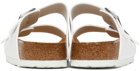 Birkenstock White Regular Soft Footbed Arizona Sandals