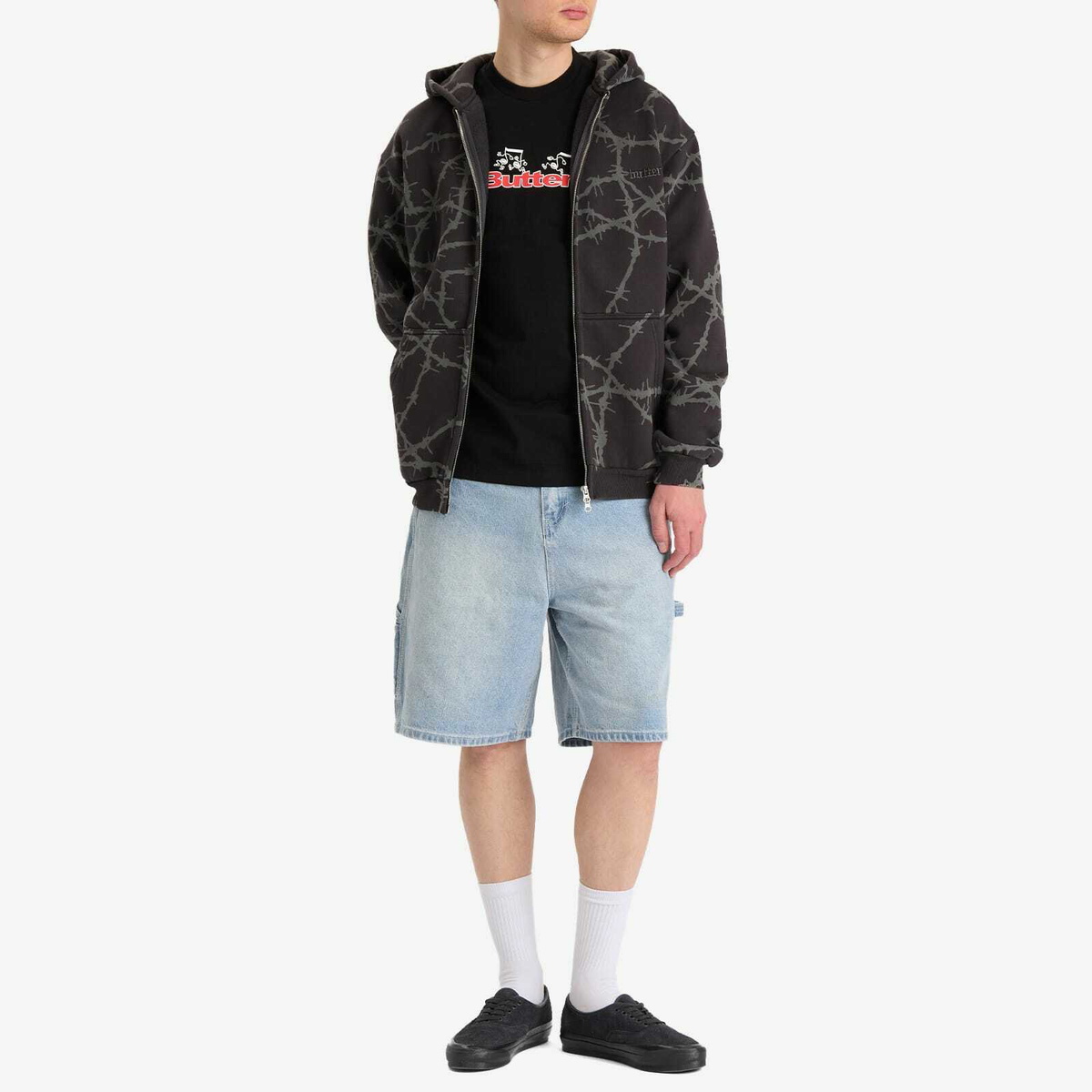 Butter Goods Men's Weathergear Denim Shorts in Faded Blue