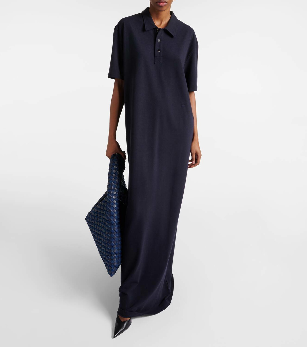 Bottega Veneta Cotton-blend piqué polo dress Bottega Veneta