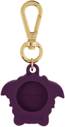 Versace Purple Medusa Airtag Key Ring