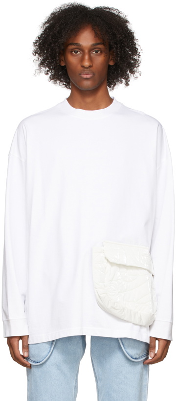 Photo: We11done White Oversized Cargo Pocket T-Shirt