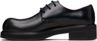 Acne Studios Black Leather Lace-Up Derbys