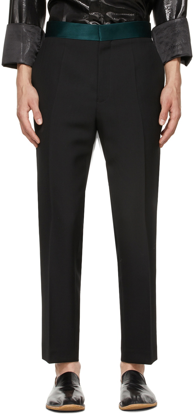 Photo: Haider Ackermann Black Wool Classic Skinny Trousers