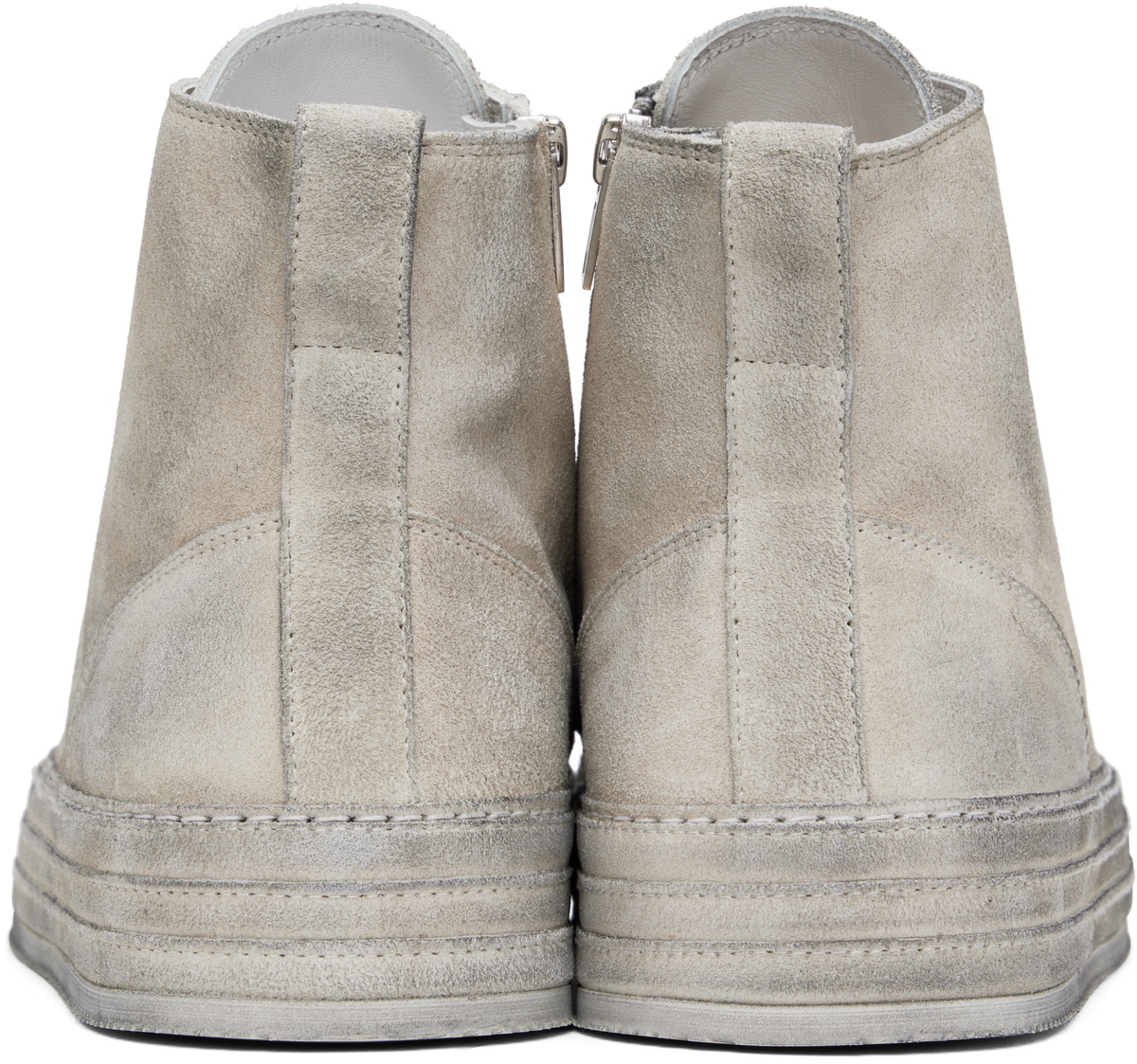 Ann Demeulemeester Off-White Raven High-Top Sneakers Ann Ann Demeulemeester Off-White Raven High-Top Sneakers Ann
