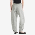 STEL Women's Cuffed Cargo Sweatpants in Grey Melange