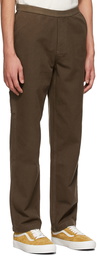 Brain Dead Brown Washed Velcro Trousers