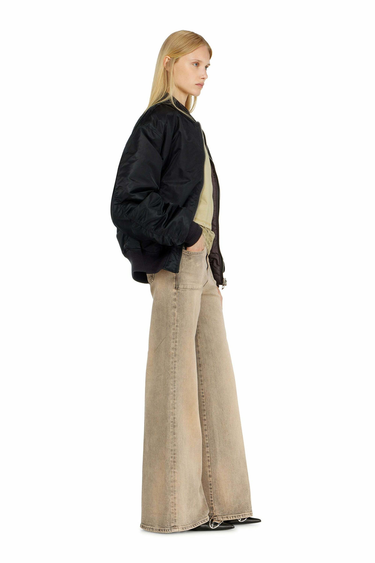 Diesel Flare Jeans Regular Waist 1978 D-Akemi, , Zip fly