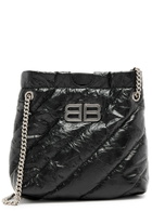 Balenciaga Crush XS Quilted Leather Tote - Black - One Size