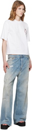 Off-White White Royal Crown Boxy T-shirt