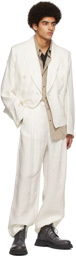 Sebastien Ami. White Linen Blazer