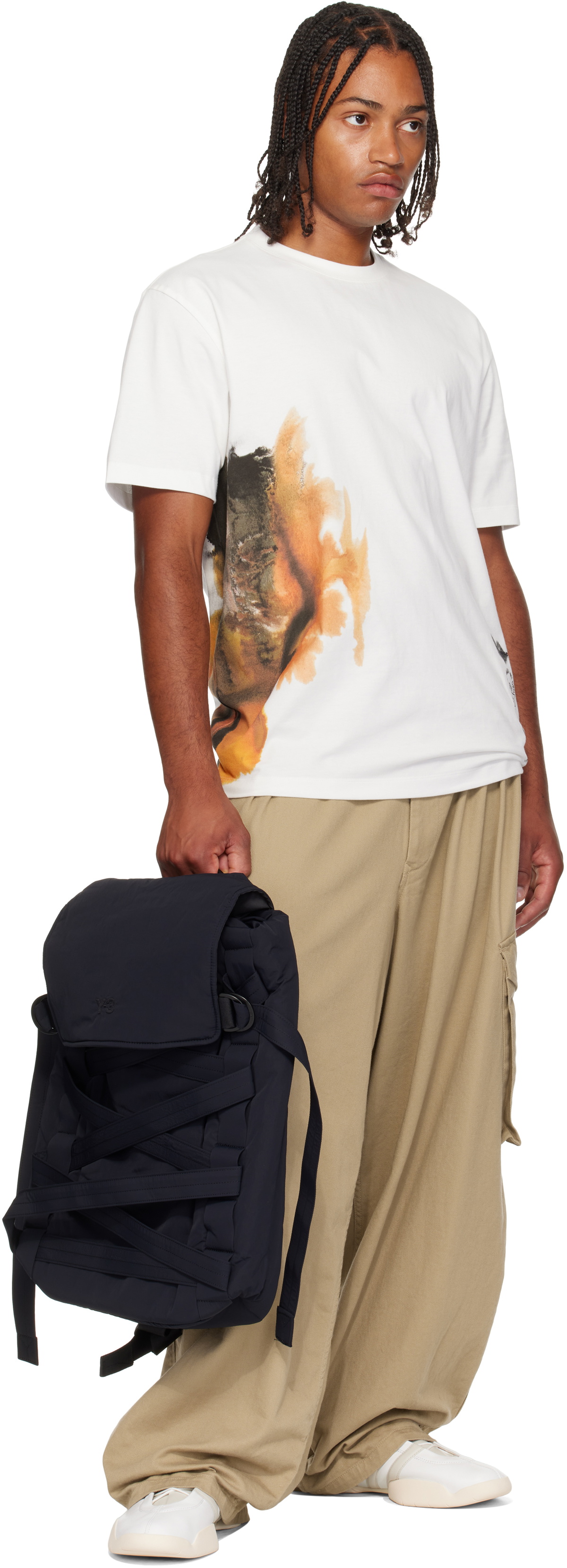 Y-3 Black Cinch Backpack