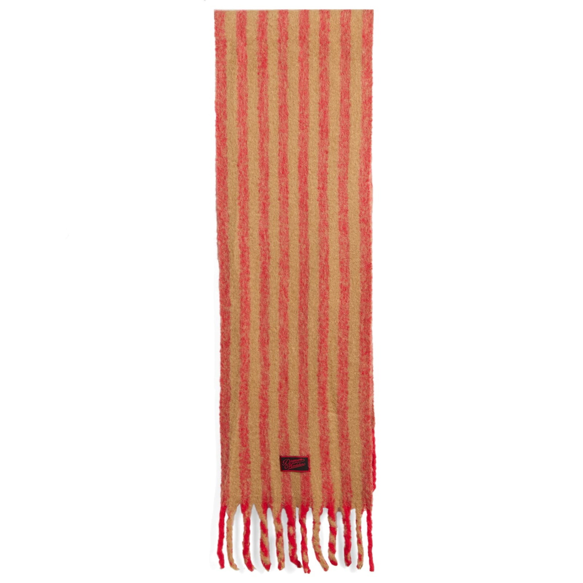 Damson Madder Women's Brushed Oversize Stripe Scarf in Multi 