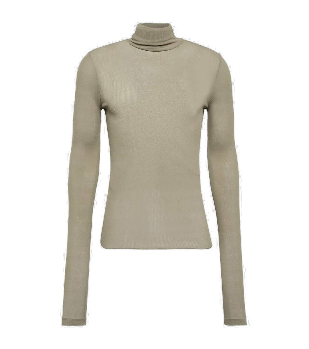 Ami Paris Turtleneck Ribbed knit Top AMI ami-paris-turtleneck-ribbed-knit-top-ami