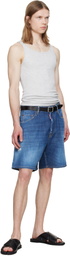 Dsquared2 Blue Medium Wash Denim Boxer Shorts