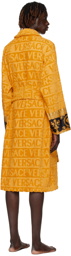 Versace Underwear Yellow 'I Heart Baroque' Robe