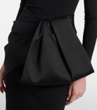 Solace London Rhianne satin-trimmed cocktail dress