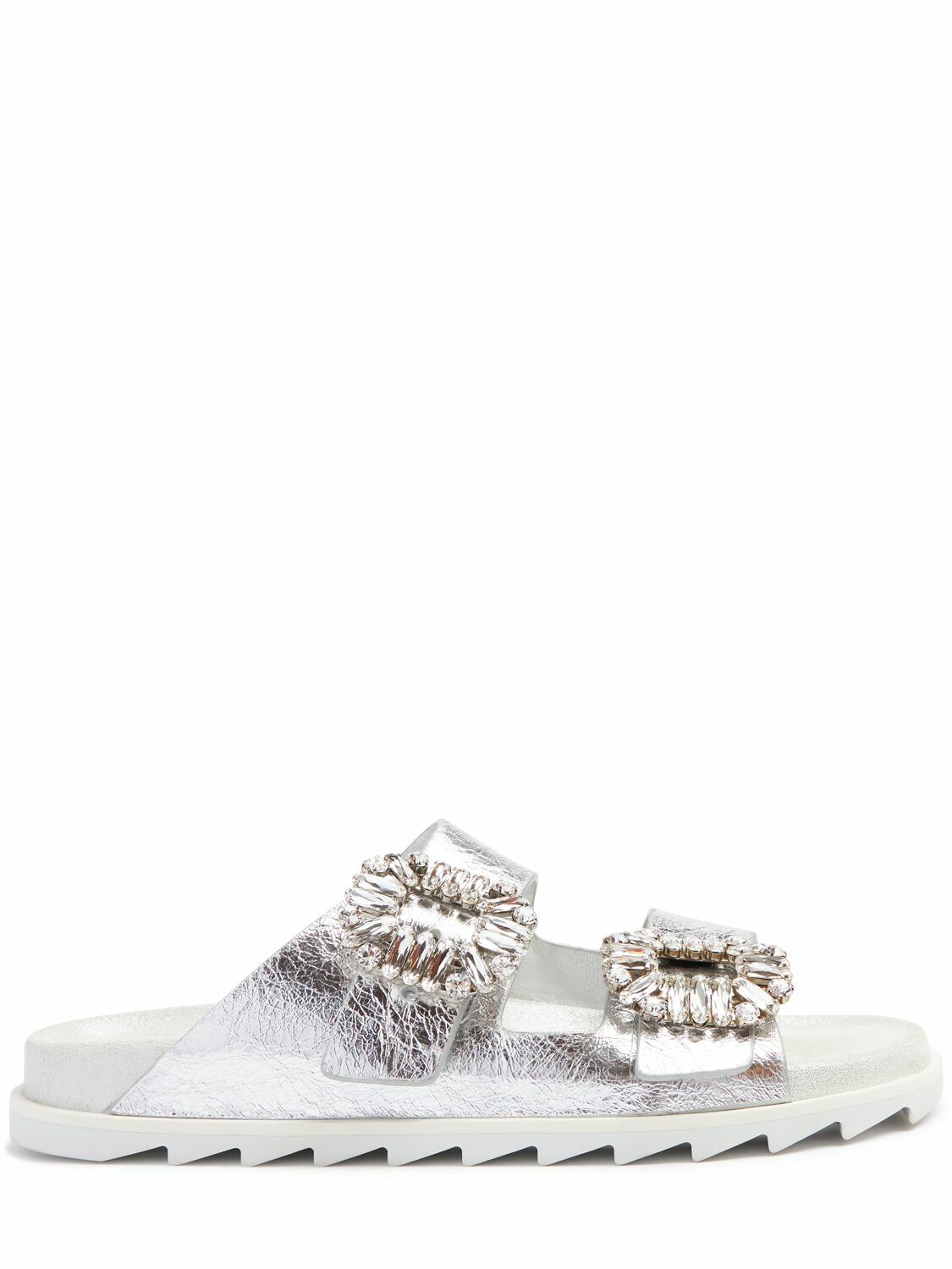 Roger Vivier◆Slidy Viv レザーサンダル 20mm Slidy Viv' Mules in leather Black Woman