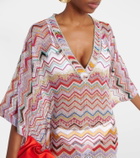 Missoni Mare Zig Zag lamé beach cover-up