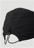 Drawstring Technical Cap in Black