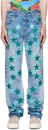 AMIRI Blue Chemist Edition Star Jeans