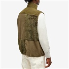 Stan Ray Men's Patchwork Fleece Vest in Olive