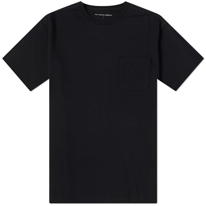 Photo: Pop Trading Company Men's Pocket Logo T-Shirt in Black