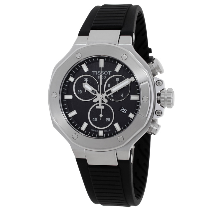 Photo: Tissot T-Race Chronograph Quartz Black Dial Watch T141.817.17.051.00