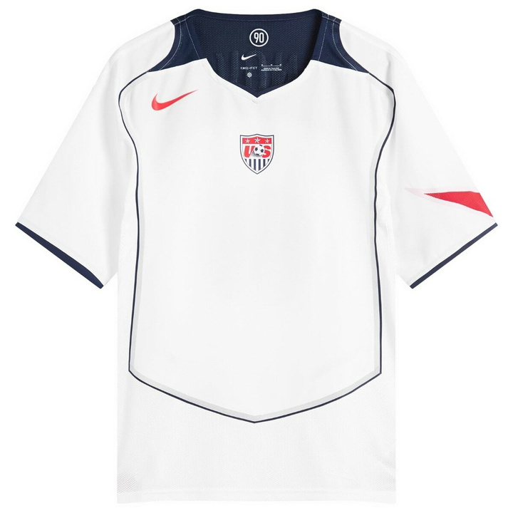 Photo: Nike USA Reissue Short Sleeve Jersey in White/Navy/Red
