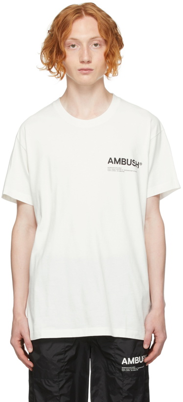 Photo: AMBUSH White Jersey 'Workshop' T-Shirt