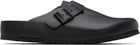 Birkenstock Black Regular Boston Slip-on Loafers