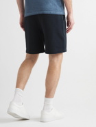 Mr P. - Straight-Leg Organic Cotton-Jersey Drawstring Shorts - Blue