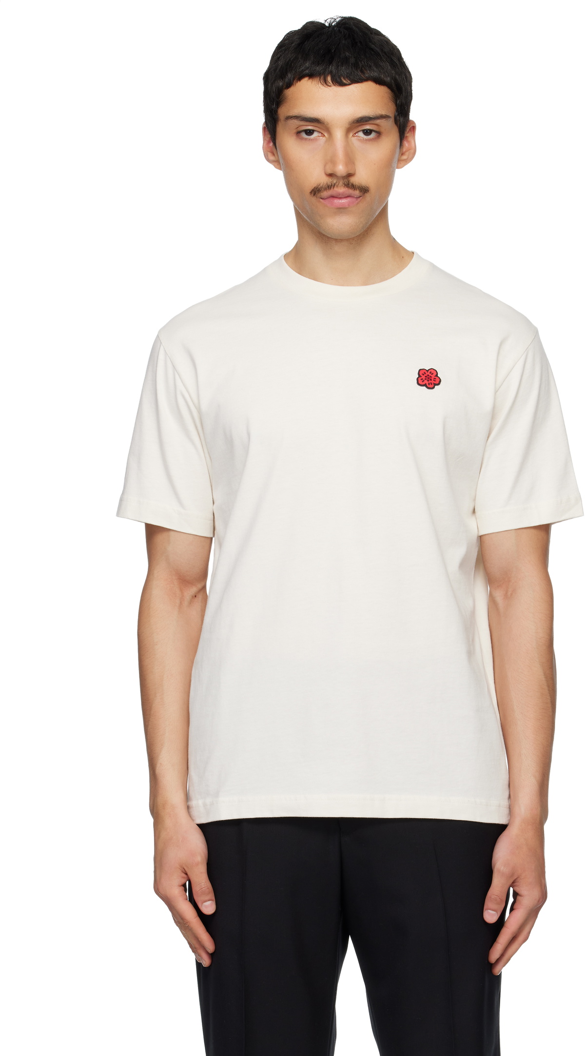 Kenzo Paris Men's Boke Flower Crest T-Shirt in White Kenzo