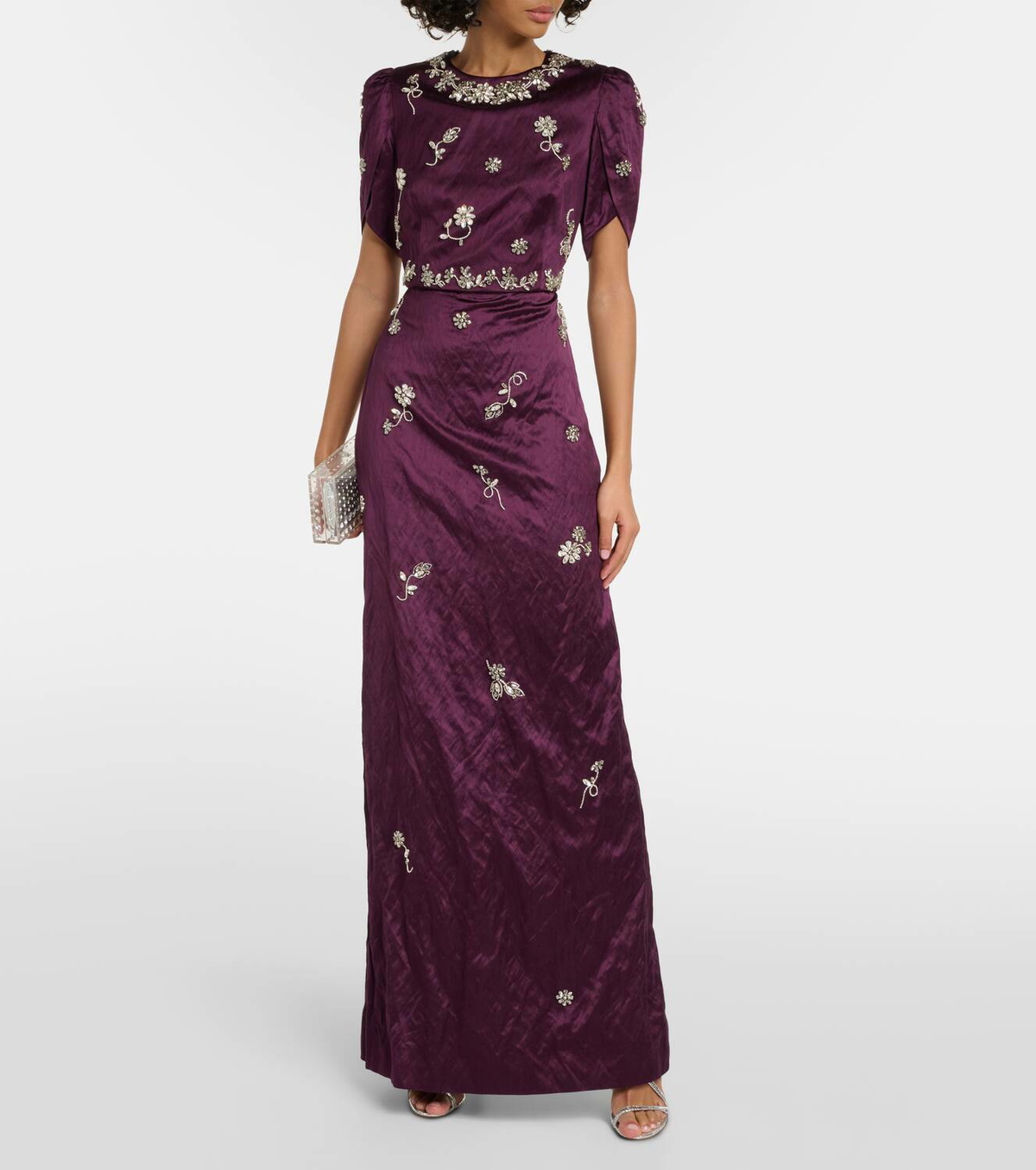 Erdem Embellished satin gown Erdem