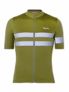 Rapha - Brevet Logo-Print Mesh-Panelled Recycled Cycling Jersey - Green