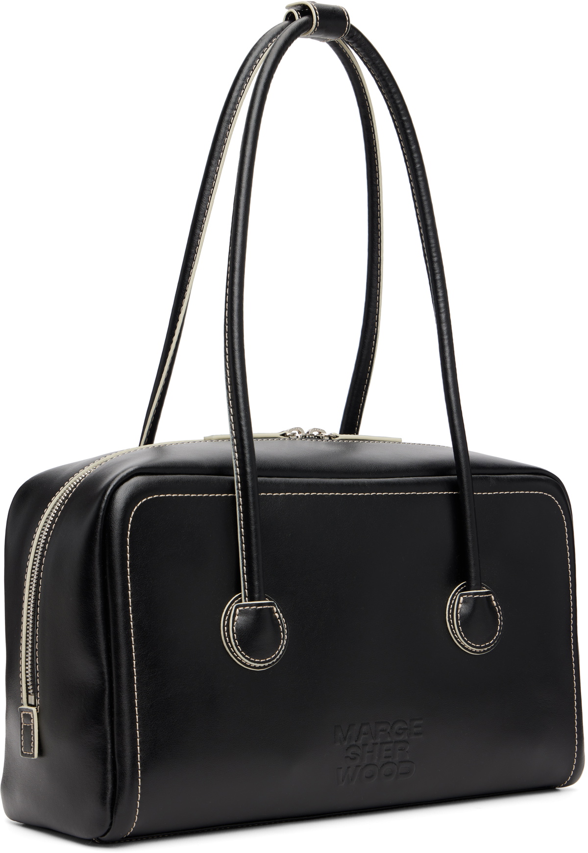 MARGESHERWOOD Black Soft Boston Bag