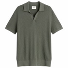 Ronning Men's Textured Polo Shirt in Sage