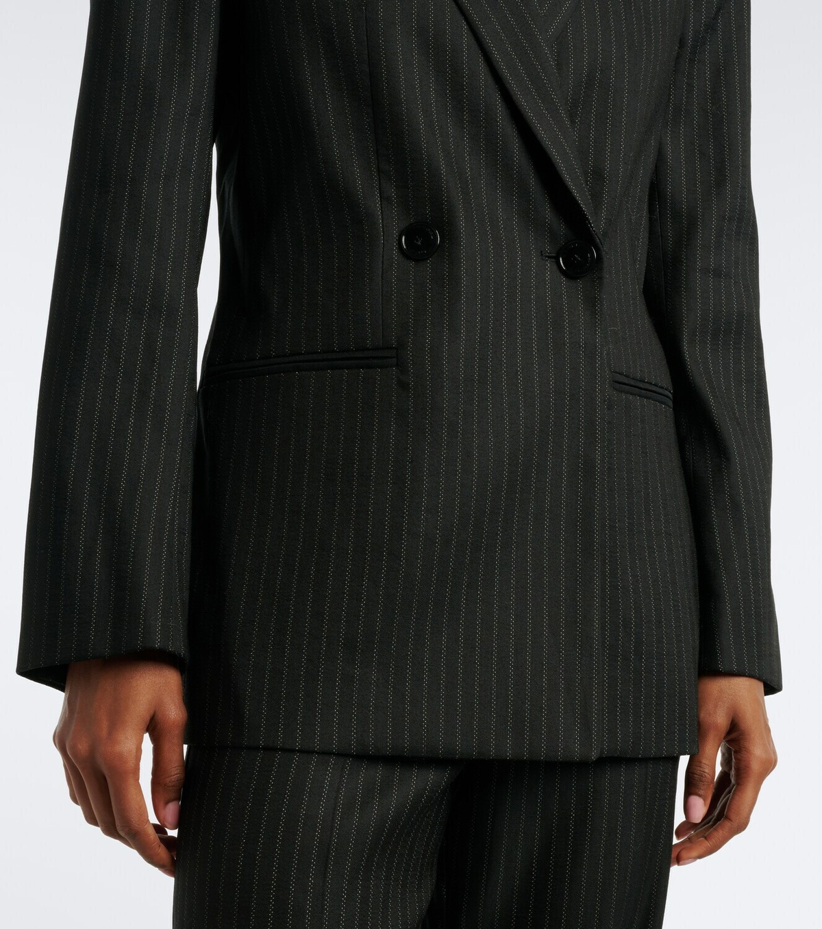 Isabel Marant Ranya pinstripe wool-blend blazer