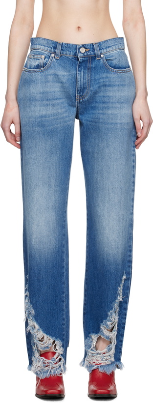 Photo: Stella McCartney Blue Distressed Jeans