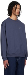 Nike Navy Solo Swoosh Sweatshirt
